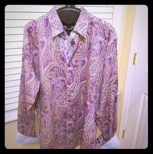 Gorgeous XMI REVERESE CUFF paisley shirt
